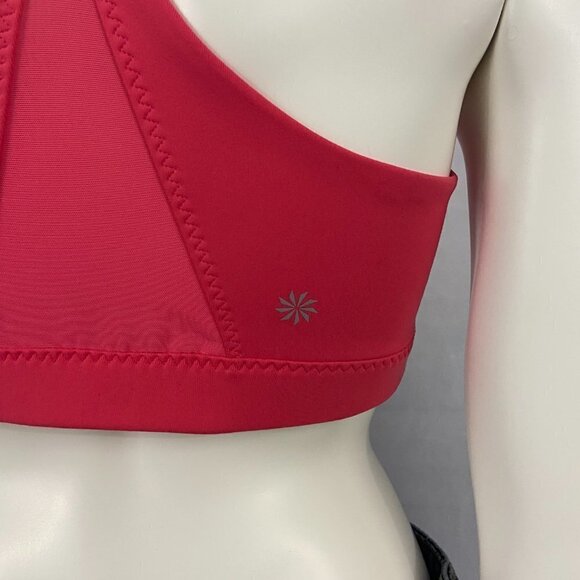 Athleta Women's Athletic Padded Sports Bra Top Coral Pink Size M NWOT - Picture 6 of 8